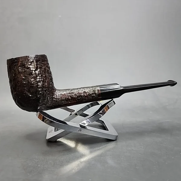 Astleys of London Rusticated Saddle Billiard Estate Briar Pipe, English Estates - Image 3