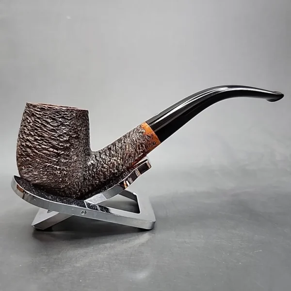 Astleys of London Rusticated Bent Billiard Estate Briar Pipe [SOLD OUT] - Image 3