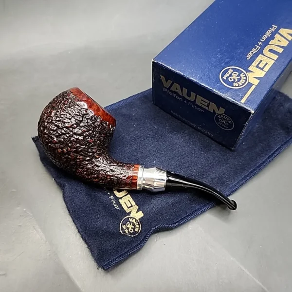 Vauen Select 342 Rusticated Bent Apple Estate Briar Pipe, Unsmoked, 9mm [SOLD OUT] - Image 3