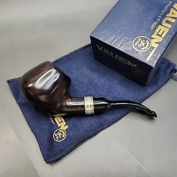 Vauen DeLuxe 039 Smooth Brandy Sitter Estate Briar Pipe, Unsmoked, 9mm [SOLD OUT] - Image 3