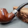 Astleys Les Wood Made Smooth Apple Military Mount Briar Pipe - Image 3