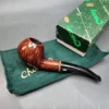 Chacom Trekking 262 Smooth Bent Apple Estate Briar Pipe, Unsmoked, 9mm, Adapter [SOLD OUT] - Image 3