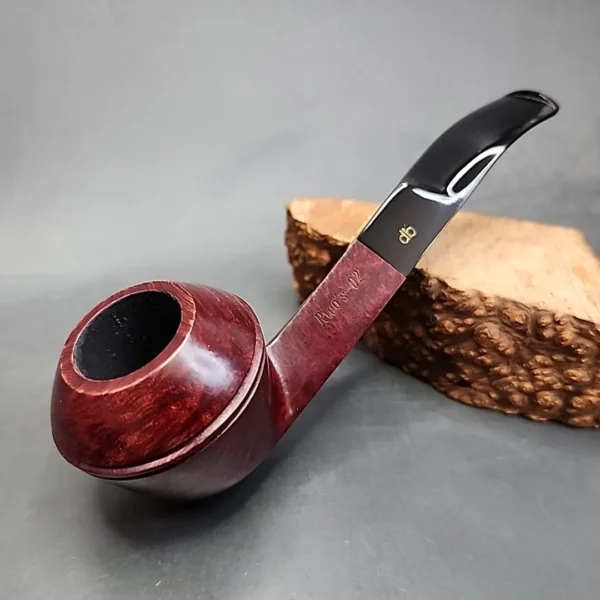 Design Berlin Rico's-02 Smooth Bent Bulldog Estate Briar Pipe, Unsmoked, 9mm - Image 3