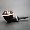 Karim Rusticated Sitter Briar Calabash, New - Image 3