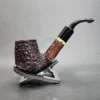 Gigi Giant Rusticated Bent Brandy Estate Briar Pipe, Unsmoked, 9mm [SOLD OUT] - Image 3