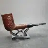 Vauen Dr Perl Inter Style S, Sandblasted Stack Estate Briar Pipe, German Estates - Image 3