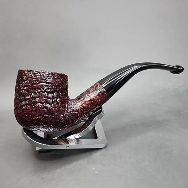 Savinelli Antica 622 KS, Sandblasted Bent Pot Estate Briar Pipe [SOLD OUT] - Image 3