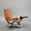 La Biota Rusticated Stack Nosewarmer Handmade Briar Pipe, New [SOLD OUT] - Image 3