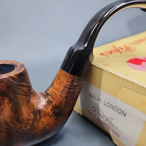 Orlik London 21478 Smooth Bent Billiard Estate Briar Pipe, Unsmoked [SOLD OUT] - Image 3