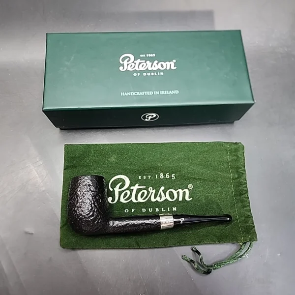 Rare Liverpool Shape Peterson Estate Sandblasted Briar Pipe, Irish Estates [SOLD OUT] - Image 3