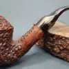 Prince of Wales Rusticated Bent Rhodesian Estate Briar Pipe, Unsmoked [SOLD OUT] - Image 3