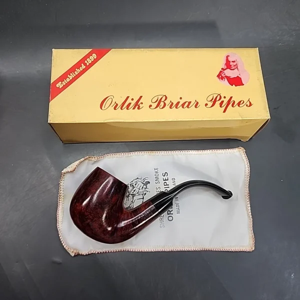 Orlik Rose 21478 Smooth Oom Paul Estate Briar Pipe, Unsmoked [SOLD OUT] - Image 3