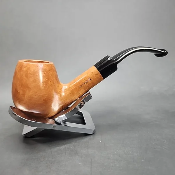 Roma Smooth Bent Estate Briar Pipe, Unsmoked [SOLD OUT] - Image 3