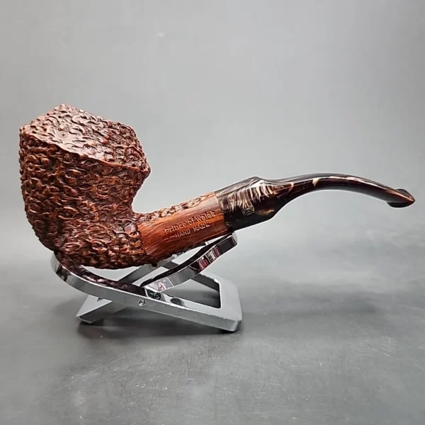Prince of Wales by GBD Rusticated Bent Rhodesian Estate Briar Pipe, Unsmoked [SOLD OUT] - Image 4