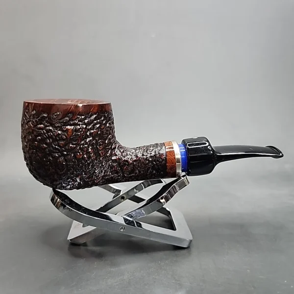 Vauen McRooty 414 Rusticated Bent Pot Estate Briar Pipe, Unsmoked, 9mm [SOLD OUT] - Image 4