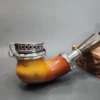 Antique Silver Mounted Block Meerschaum Kalmasch Pipe [SOLD OUT] - Image 4