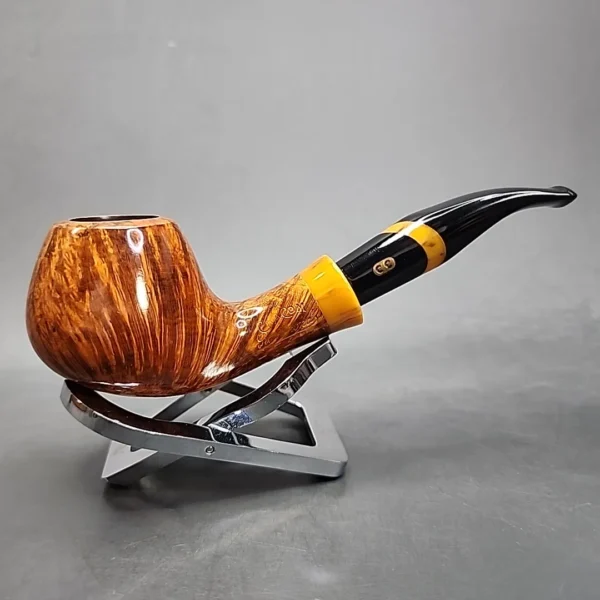 Chacom Richmond 410 Smooth Bent Apple Estate Briar Pipe, Unsmoked [SOLD OUT] - Image 4