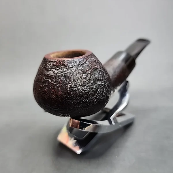 Jared Coles 2022 Sandblasted Squat Tomato Handmade Estate Briar Pipe [SOLD OUT] - Image 4