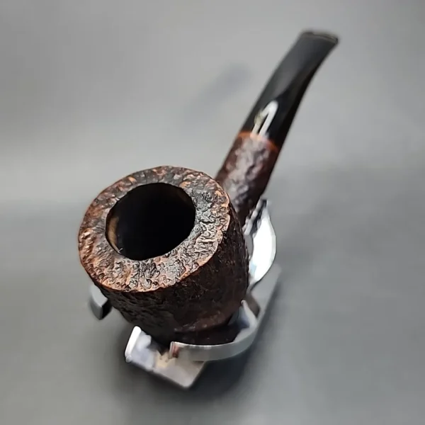 Savinelli Handmade Rusticated Bent Pot Estate Briar Pipe, 6mm [SOLD OUT] - Image 4