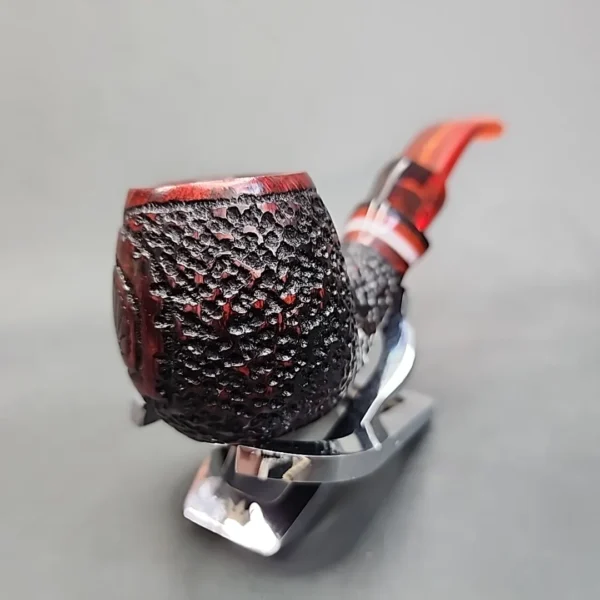 Nording 2006 Hunting Pipe Rusticated Bent Estate Briar Pipe, Unsmoked [SOLD OUT] - Image 4