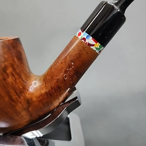 Gigi Giant 712 Smooth Bent Billiard Estate Briar Pipe, Unsmoked, 9mm [SOLD OUT] - Image 4