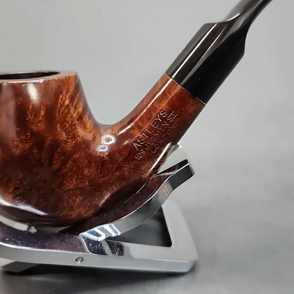 Astleys of London Smooth Bent Apple Estate Briar Pipe - Image 4