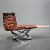 Caminetto Business 119 KS Rusticated Straight Brandy Estate Briar Pipe [SOLD OUT] - Image 4
