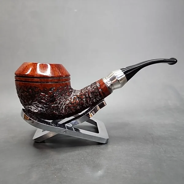 Vauen Select 302 Rusticated Bent Rhodesian Estate Briar Pipe, Unsmoked 9mm [SOLD OUT] - Image 4