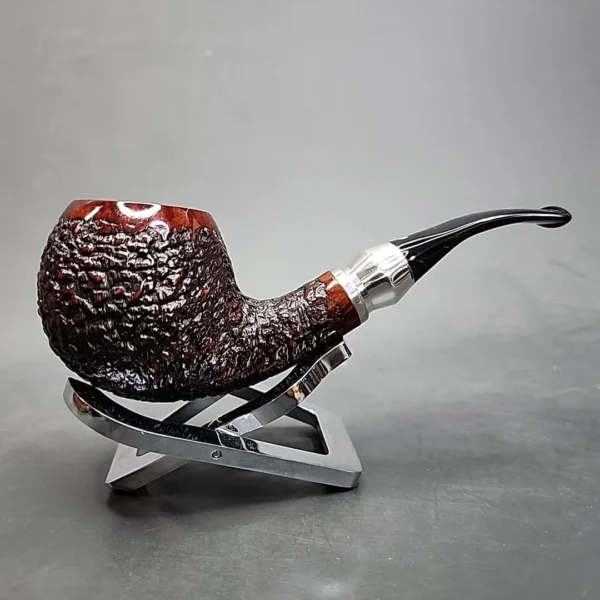 Vauen Select 342 Rusticated Bent Apple Estate Briar Pipe, Unsmoked, 9mm [SOLD OUT] - Image 4