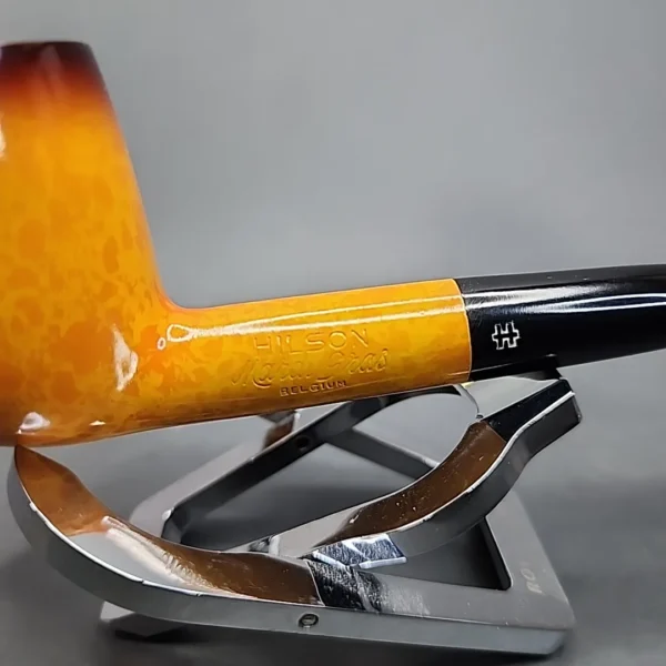 Hilson Mardi Gras Smooth Straight Meerschaum Lined Billiard Estate Pipe [SOLD OUT] - Image 4