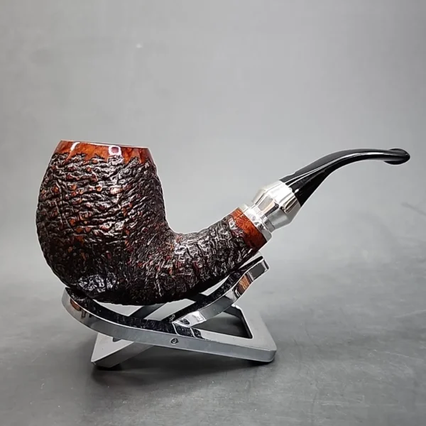 Vauen Select 373 Rusticated Bent Egg Estate Briar Pipe, Unsmoked, 9mm [SOLD OUT] - Image 4