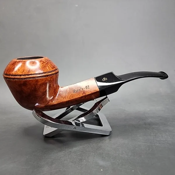Design Berlin Rico's-02 Smooth Bent Bulldog, Estate Briar Pipe, Unsmoked, 9mm [SOLD OUT] - Image 4