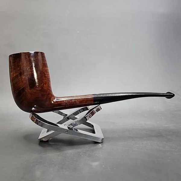 Astleys of London Smooth Bent Stacked Billiard Estate Briar Pipe - Image 4