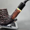Gigi Giant Rusticated Bent Brandy Estate Briar Pipe, Unsmoked, 9mm [SOLD OUT] - Image 4