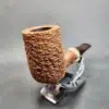 La Biota Rusticated Stack Nosewarmer Handmade Briar Pipe, New [SOLD OUT] - Image 4