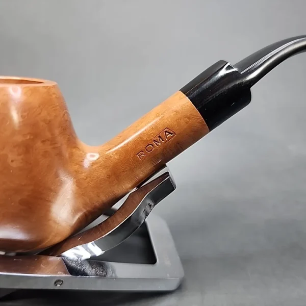 Roma Smooth Bent Estate Briar Pipe, Unsmoked [SOLD OUT] - Image 4