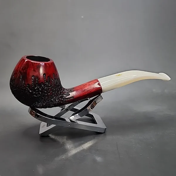Nording 2000 Hunter Wild Boar Pipe Bent Brandy Estate Briar Pipe, Unsmoked [SOLD OUT] - Image 4