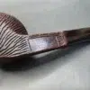 Sasieni Patent King Size Four Dot Rustic Bent Bulldog Estate Briar Pipe, English Estates - Image 4