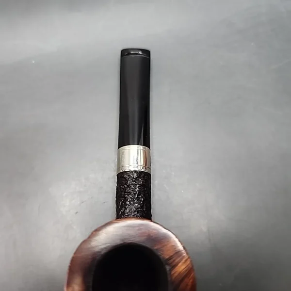 Ferndown Bark 2 Star Rusticated Poker Estate Briar Pipe [SOLD OUT] - Image 5