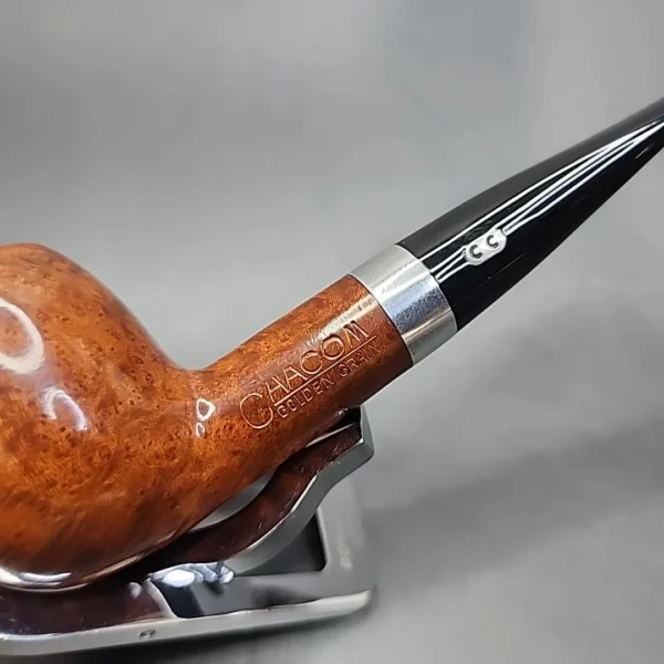 Chacom Golden Grain 168 Smooth Straight Apple Estate Briar Pipe, Unsmoked [SOLD OUT] - Image 5