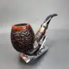 Vauen Select 373 Rusticated Bent Egg Estate Briar Pipe, Unsmoked, 9mm [SOLD OUT] - Image 5