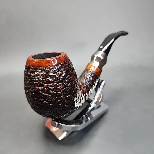 Vauen Select 373 Rusticated Bent Egg Estate Briar Pipe, Unsmoked, 9mm [SOLD OUT] - Image 5