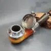 Antique Silver Mounted Block Meerschaum Kalmasch Pipe [SOLD OUT] - Image 5