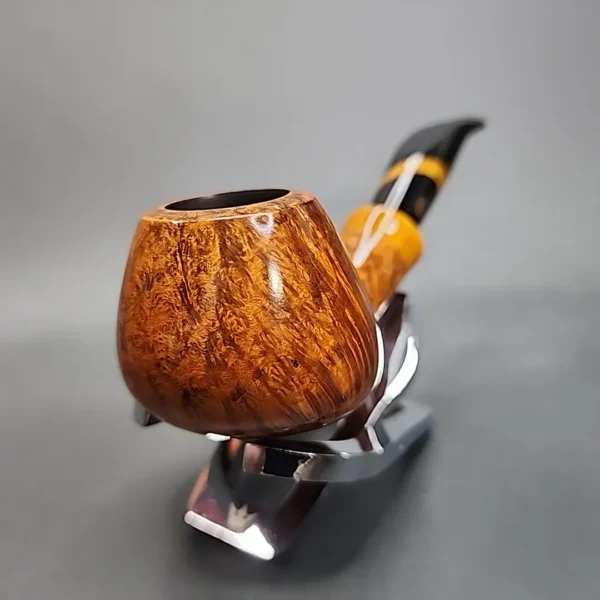 Chacom Richmond 410 Smooth Bent Apple Estate Briar Pipe, Unsmoked [SOLD OUT] - Image 5