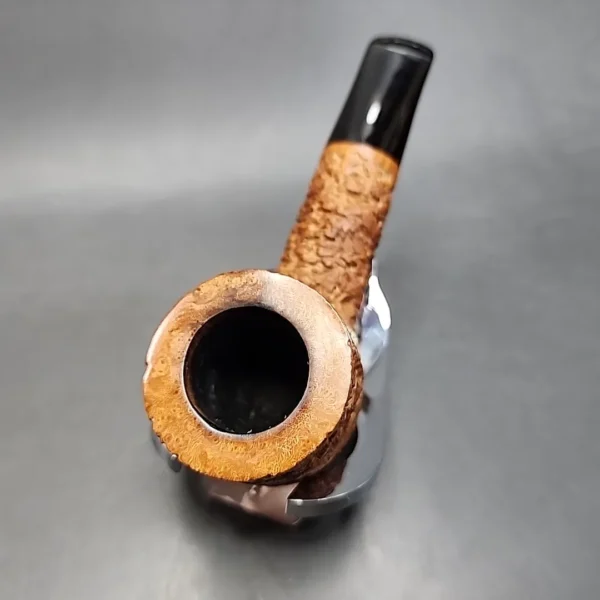 Castello Natural Vergin Rusticated Straight Pot Estate Briar Pipe [SOLD OUT] - Image 5