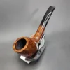 Tsuge Ikebana (Fukuda) Unsmoked Golden Contrast Polonius Estate Briar Pipe - Image 5
