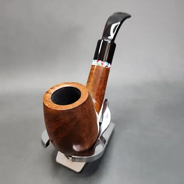 Gigi Giant 712 Smooth Bent Billiard Estate Briar Pipe, Unsmoked, 9mm [SOLD OUT] - Image 5
