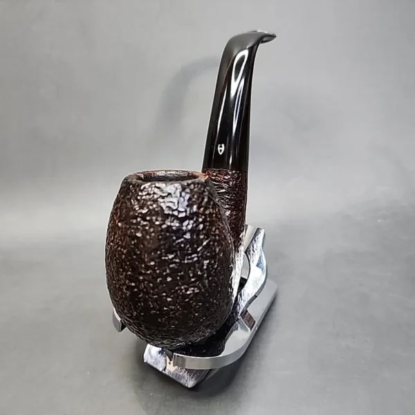 Astleys Full Bent Sandblasted Egg Estate Briar Pipe [SOLD OUT] - Image 5