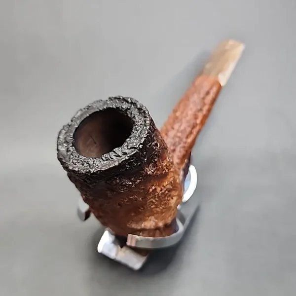 Caminetto Business 119 KS Rusticated Straight Brandy Estate Briar Pipe [SOLD OUT] - Image 5