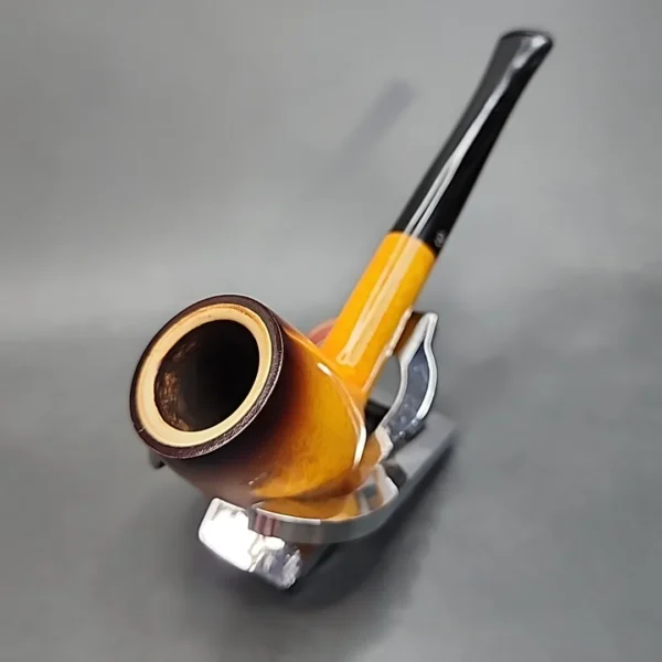 Hilson Mardi Gras Smooth Straight Meerschaum Lined Billiard Estate Pipe [SOLD OUT] - Image 5